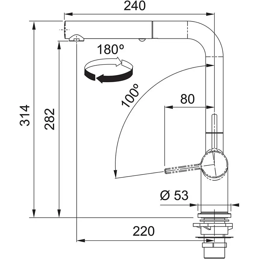 Bateria Franke Active Window Pull-Out 2 Chrom