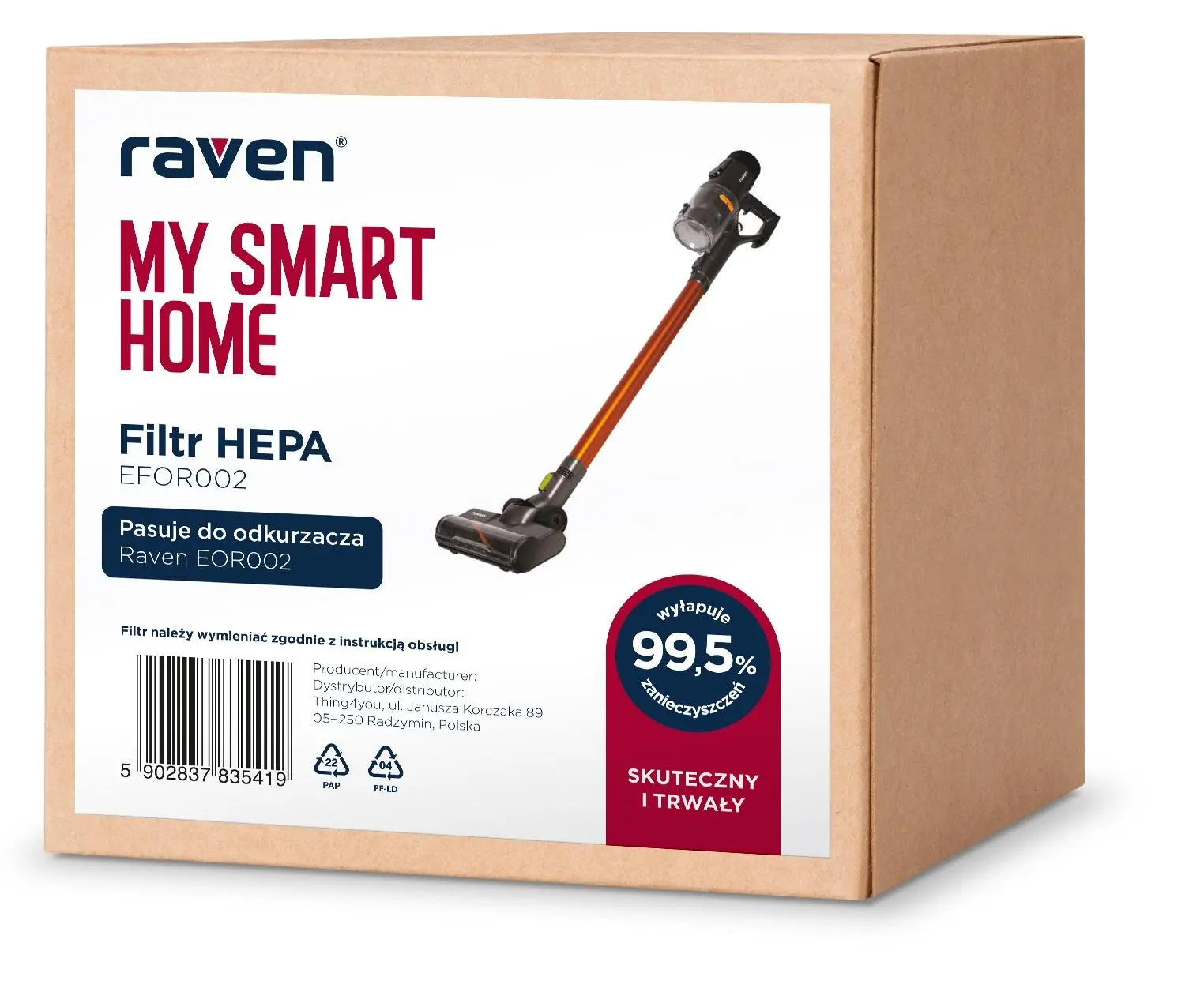 Filtr do odkurzacza Raven HEPA EFR002 1szt.