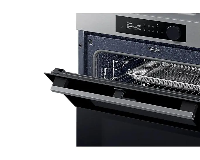 Piekarnik elektryczny parowy Samsung NV7B5745PAS Dual Cook Flex Termoobieg AirFry Zdalne sterowanie Srebrny