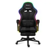 Huzaro Force 4.7 RGB Mesh Gamingowy  do 140kg Tkanina Czarny