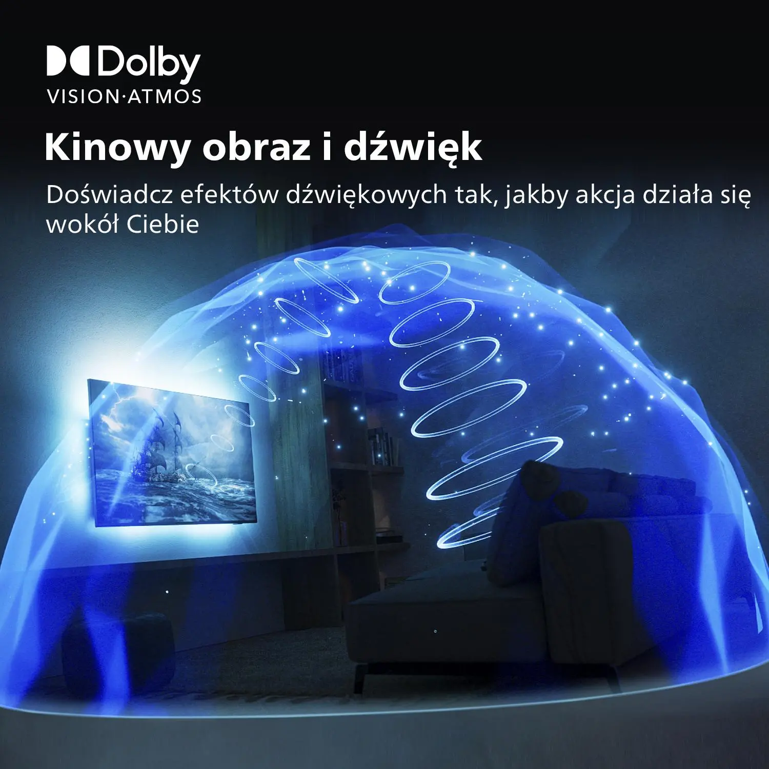 Telewizor Philips The One 65PUS8517/12 65" LED 4K Android TV Dolby Vision Dolby Atmos DVB-T2