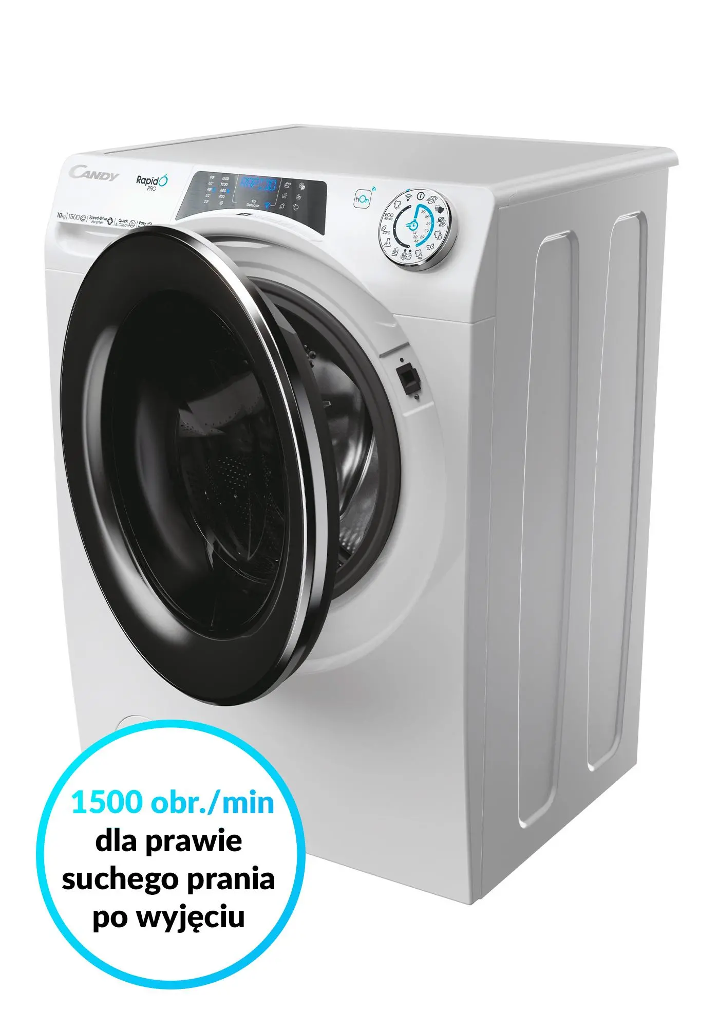 Pralka Candy RapidO Pro RP 5106BWMBC/1-S 10kg 1500obr/min Zdalne sterowanie