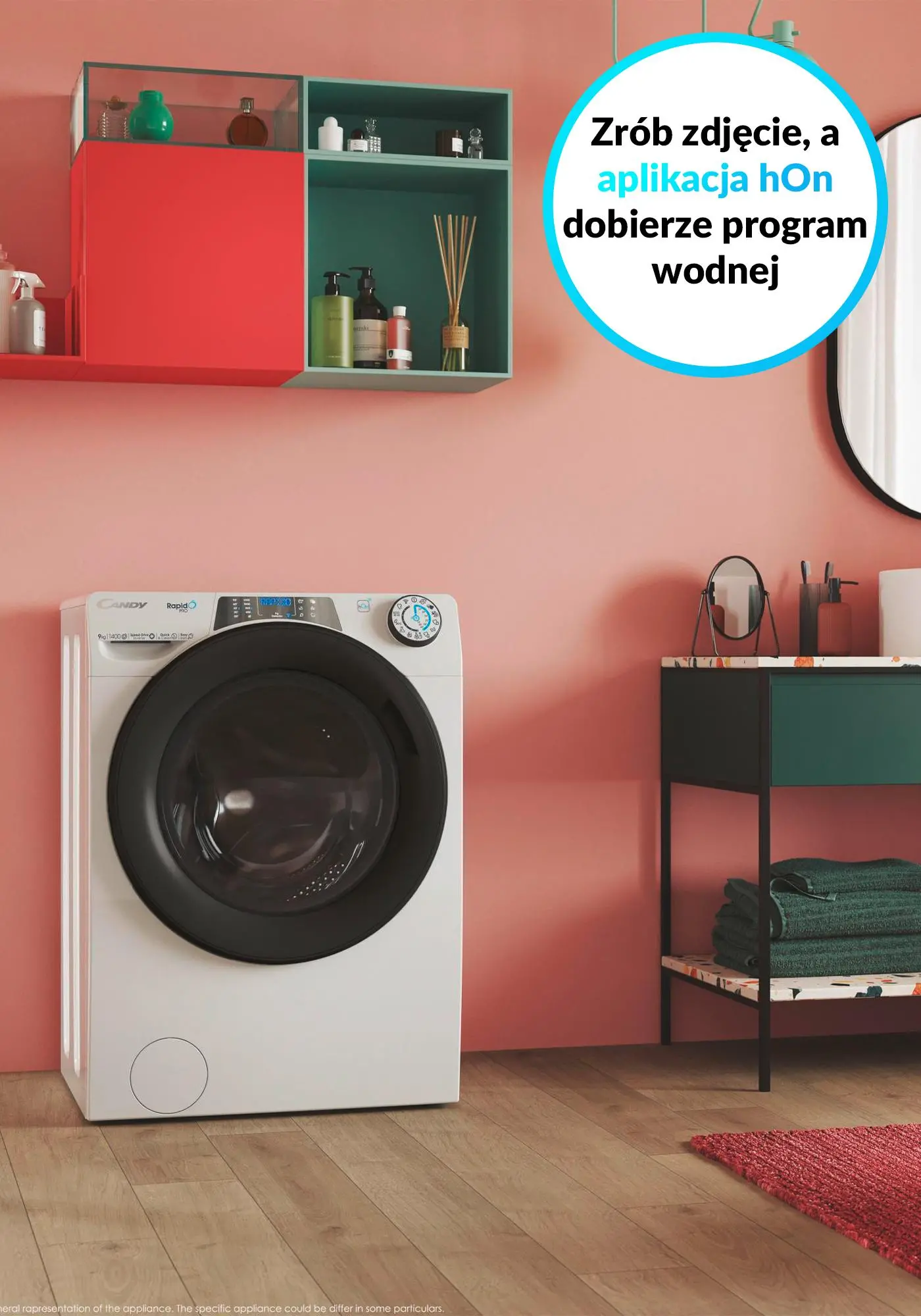 Pralka Candy RapidO Pro RP 5106BWMBC/1-S 10kg 1500obr/min Zdalne sterowanie