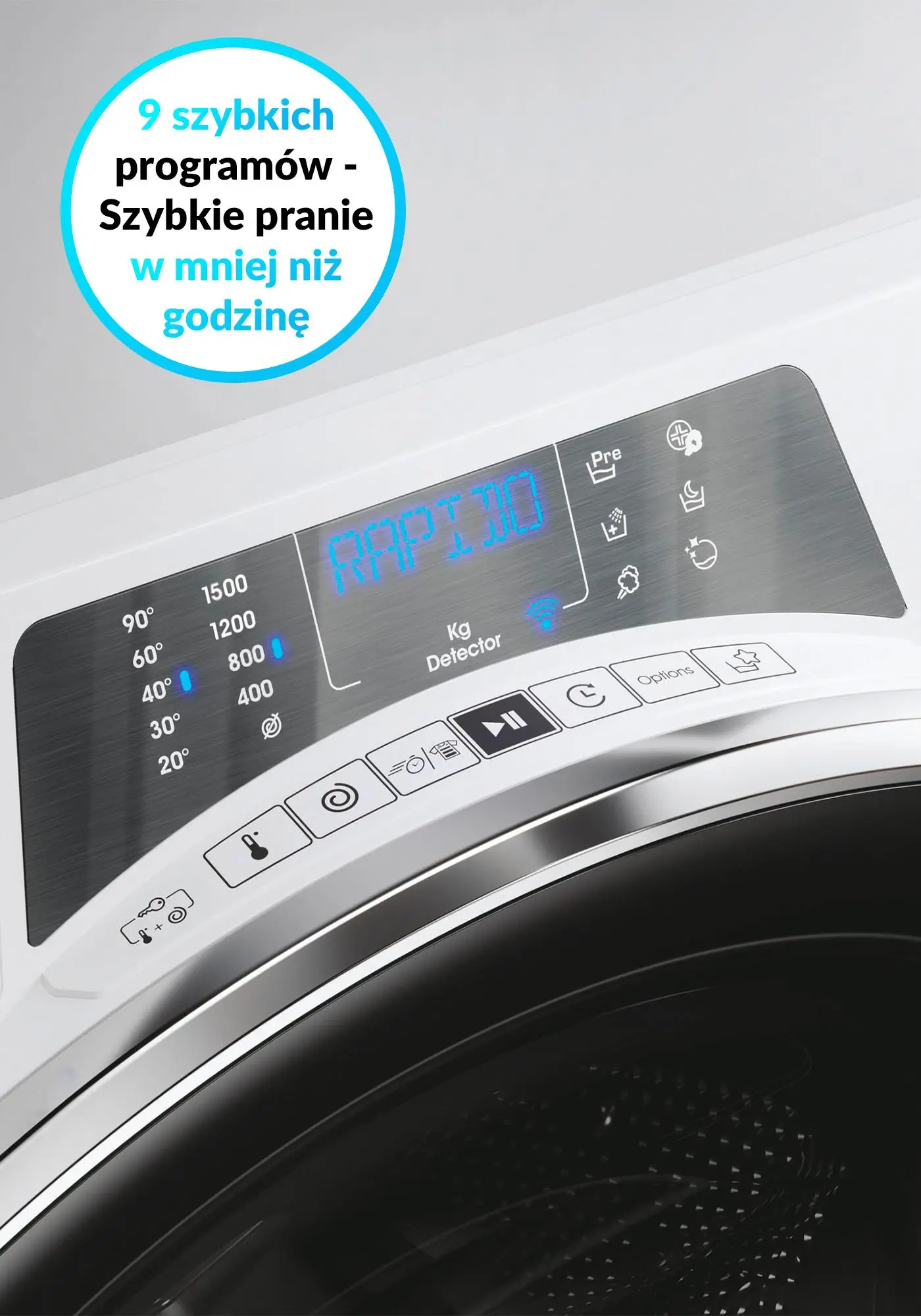 Pralka Candy RapidO Pro RP 5106BWMBC/1-S 10kg 1500obr/min Zdalne sterowanie