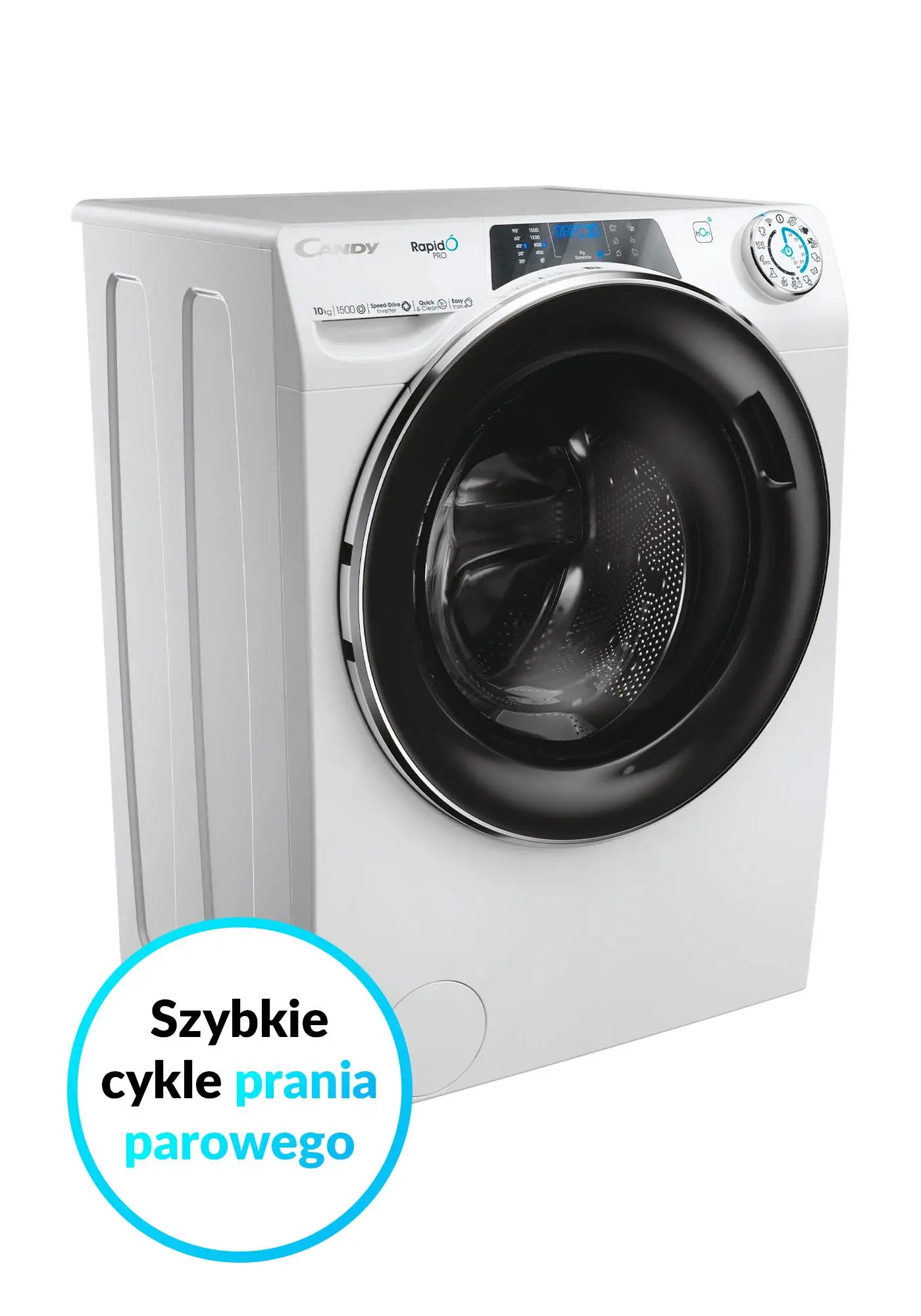 Pralka Candy RapidO Pro RP 5106BWMBC/1-S 10kg 1500obr/min Zdalne sterowanie