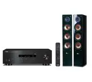 Yamaha R-S202D Czarny,  Pure Acoustics NOVA 8 Czarny