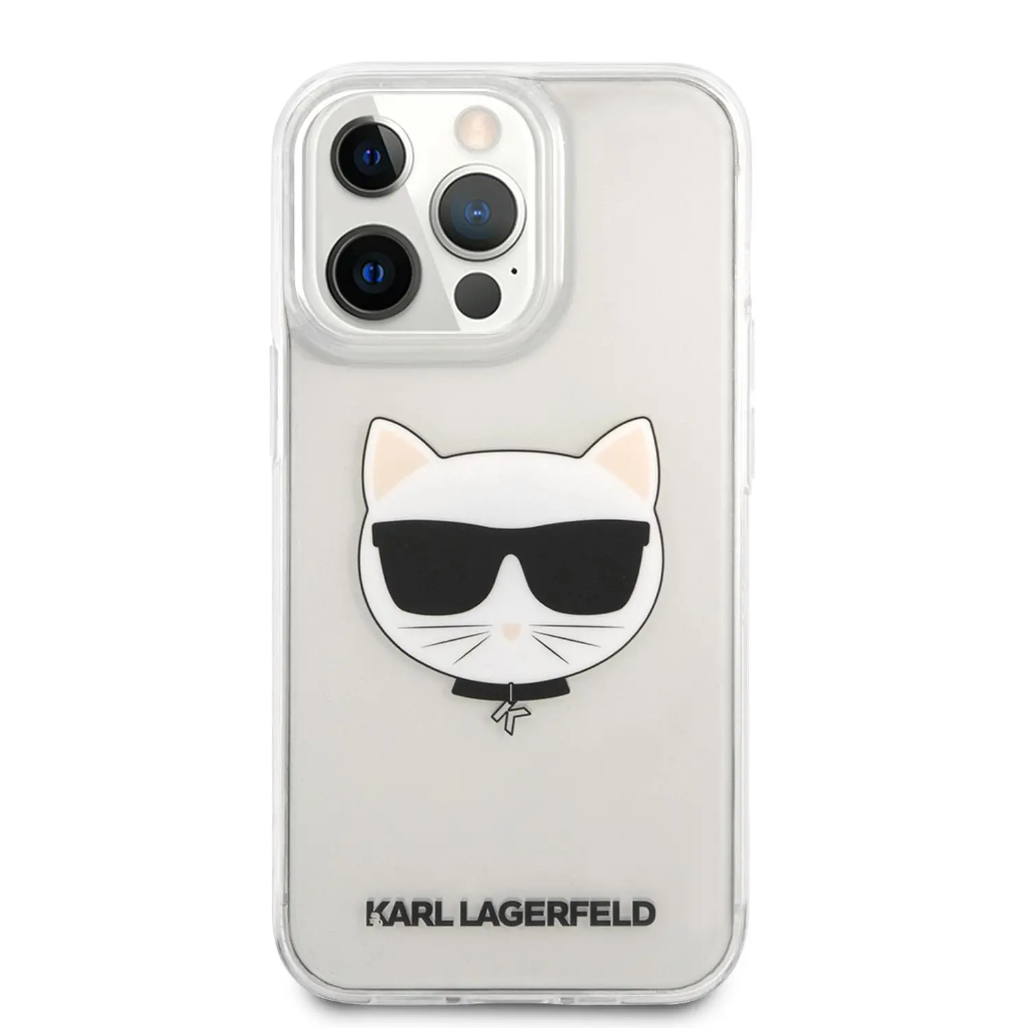 Etui Karl Lagerfeld Choupette Head KLHCP13XCTR do iPhone 13 Pro Max Przezroczysty