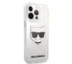 Etui Karl Lagerfeld Choupette Head KLHCP13XCTR do iPhone 13 Pro Max Przezroczysty