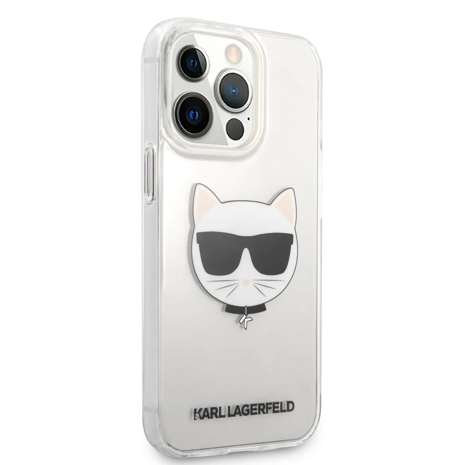 Etui Karl Lagerfeld Choupette Head KLHCP13XCTR do iPhone 13 Pro Max Przezroczysty