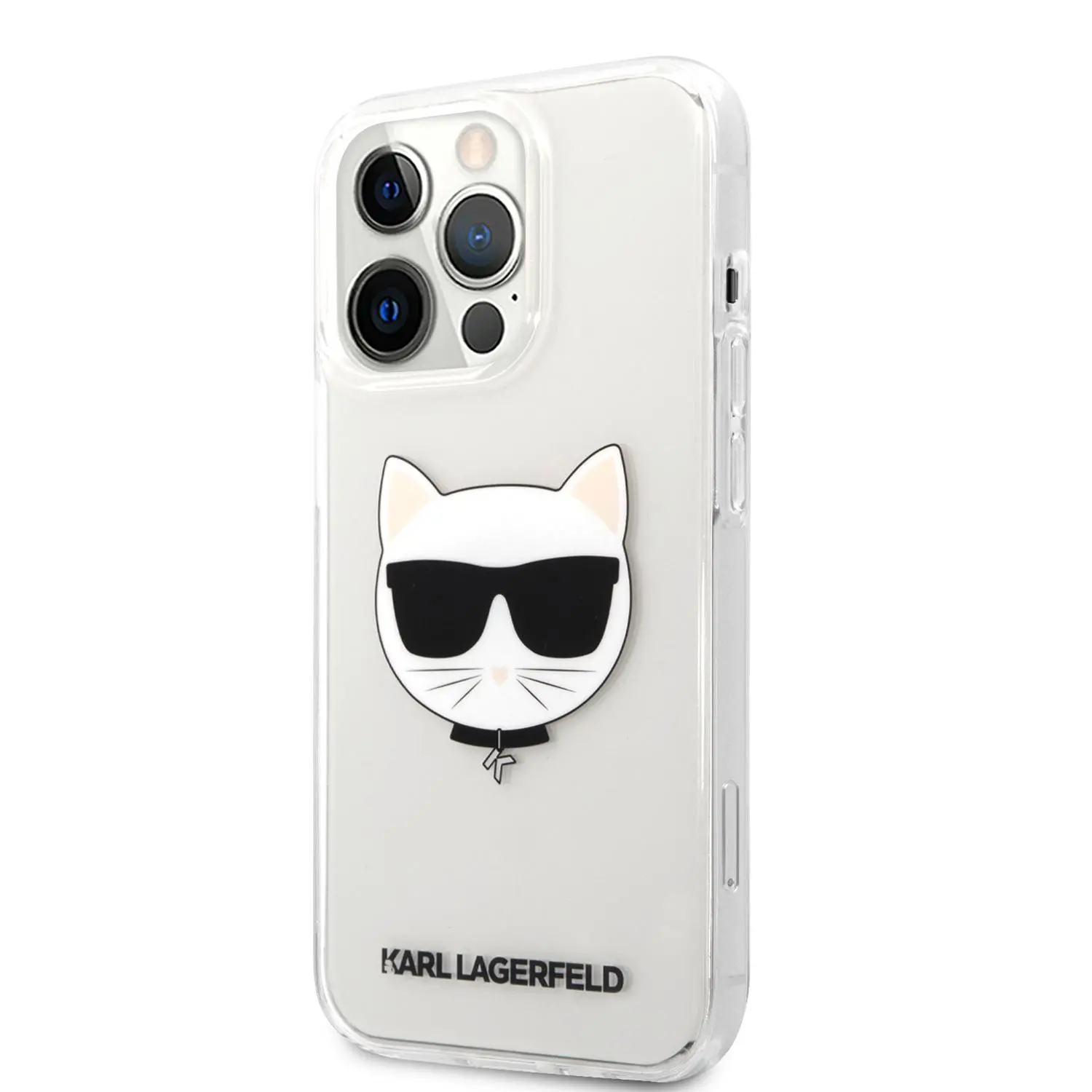 Etui Karl Lagerfeld Choupette Head KLHCP13XCTR do iPhone 13 Pro Max Przezroczysty