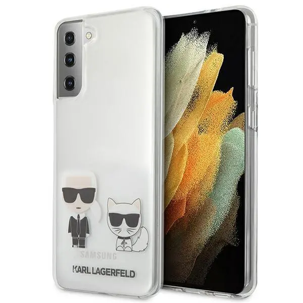 Etui Karl Lagerfeld Transparent Karl & Choupette KLHCS21MCKTR do Samsung Galaxy S21+