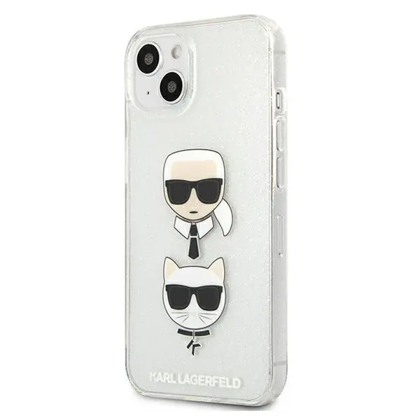 Etui Karl Lagerfeld Glitter Karl`s & Choupette KLHCP13SKCTUGLS do iPhone 13 mini