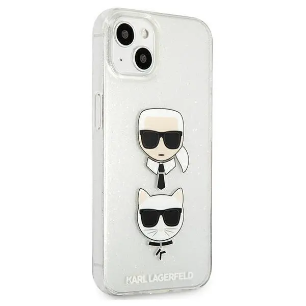 Etui Karl Lagerfeld Glitter Karl`s & Choupette KLHCP13SKCTUGLS do iPhone 13 mini