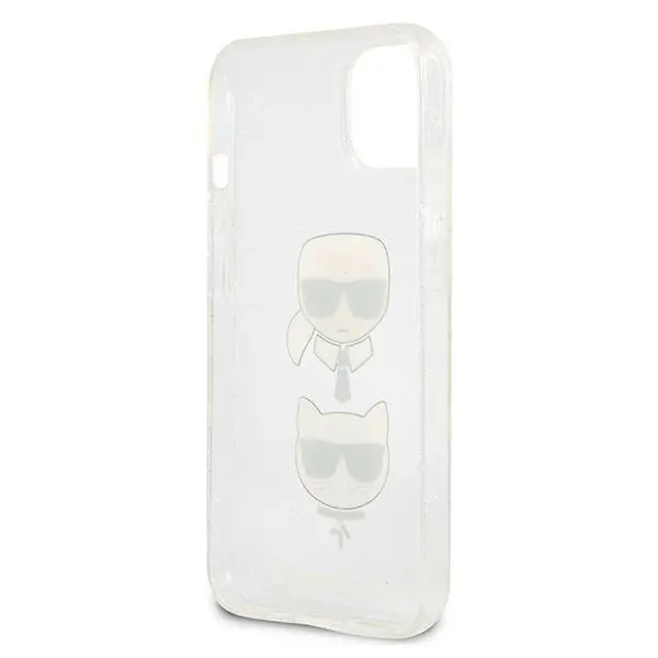 Etui Karl Lagerfeld Glitter Karl`s & Choupette KLHCP13SKCTUGLS do iPhone 13 mini