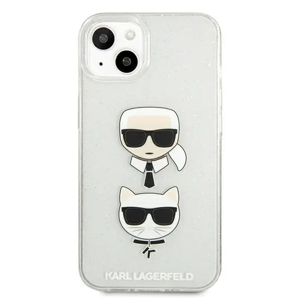 Etui Karl Lagerfeld Glitter Karl`s & Choupette KLHCP13SKCTUGLS do iPhone 13 mini