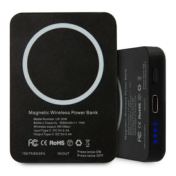 Powerbank Karl Lagerfeld KLPBMSOIBK 3000mAh MagSafe