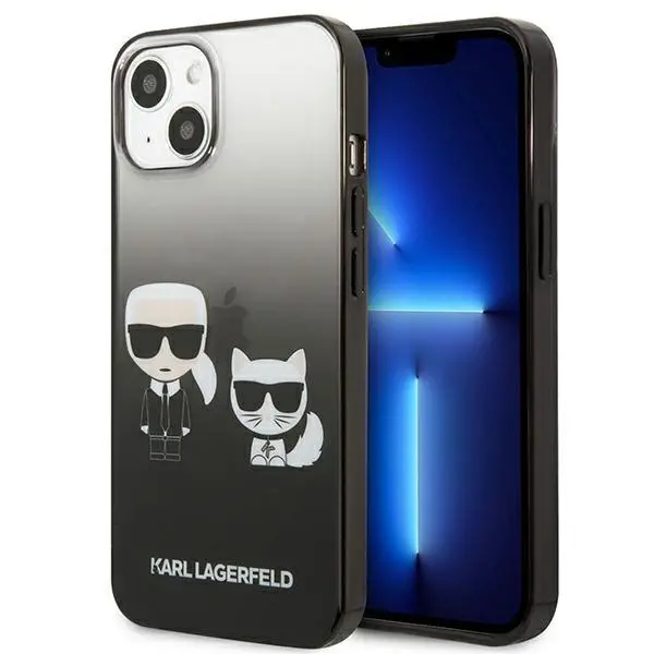 Etui Karl Lagerfeld Gradient Ikonik Karl & Choupette KLHCP13STGKCK do iPhone 13 mini