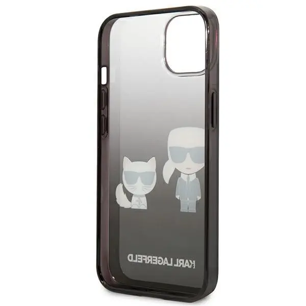 Etui Karl Lagerfeld Gradient Ikonik Karl & Choupette KLHCP13STGKCK do iPhone 13 mini
