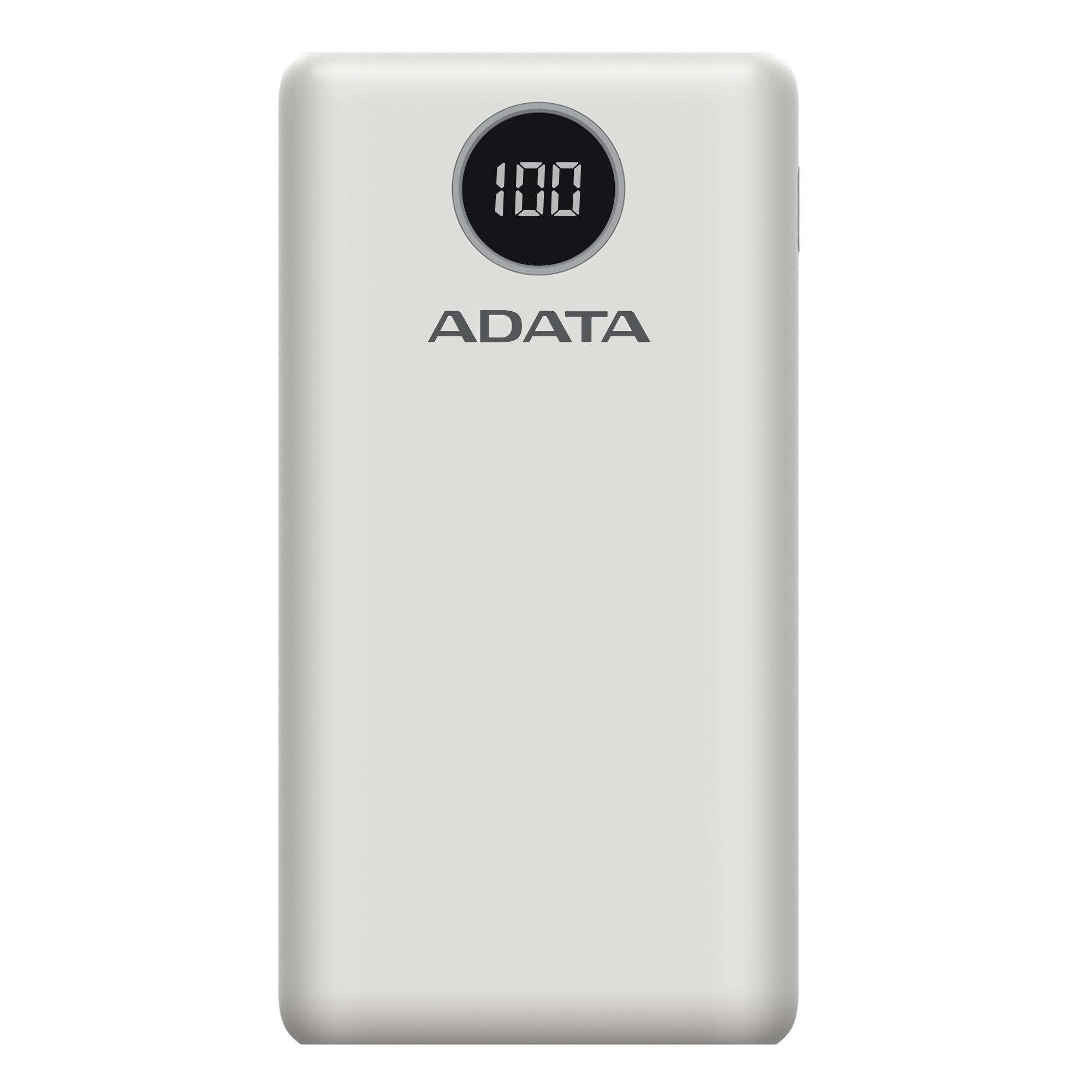 Powerbank Adata P20000QCD 20000mAh 18W Biały