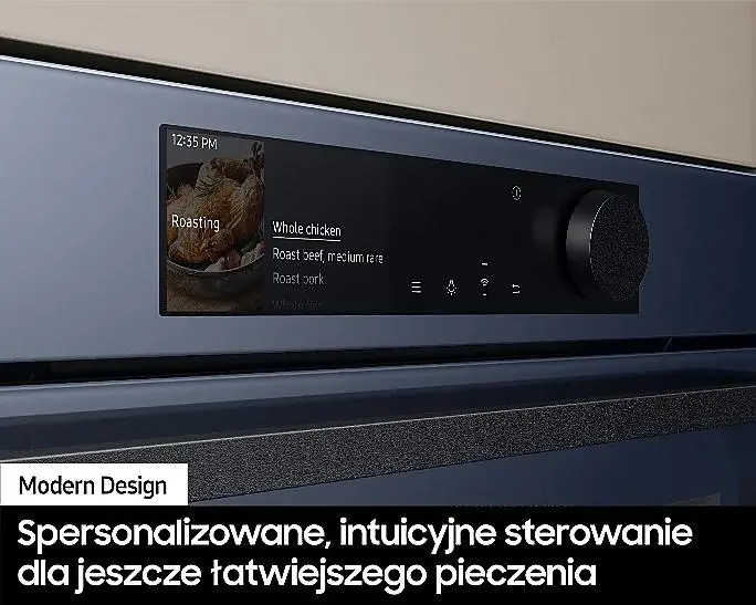 Piekarnik z mikrofalą Samsung Bespoke NQ5B6753CAN Termoobieg AirFry Zdalne sterowanie Granatowy