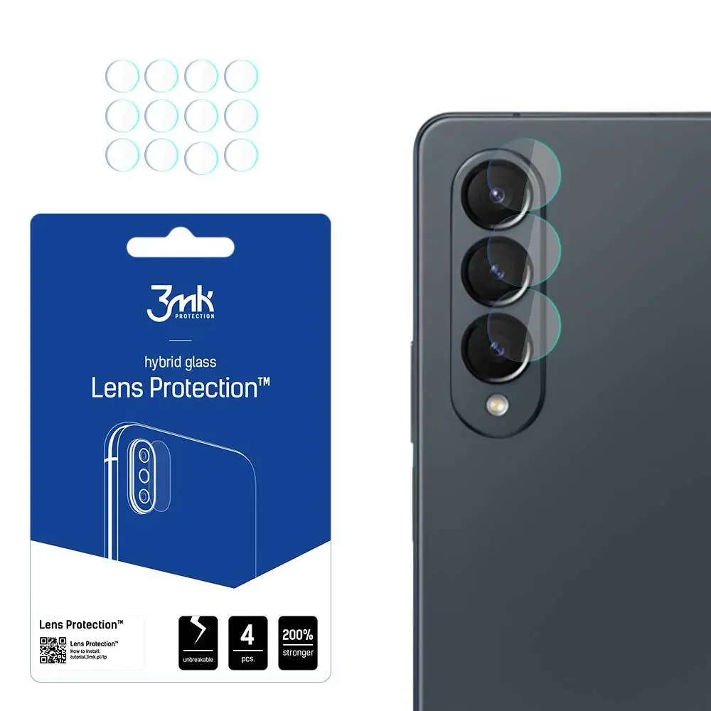 Szkło hybrydowe 3mk Lens Protection do Samsung Galaxy Z Fold4 Front