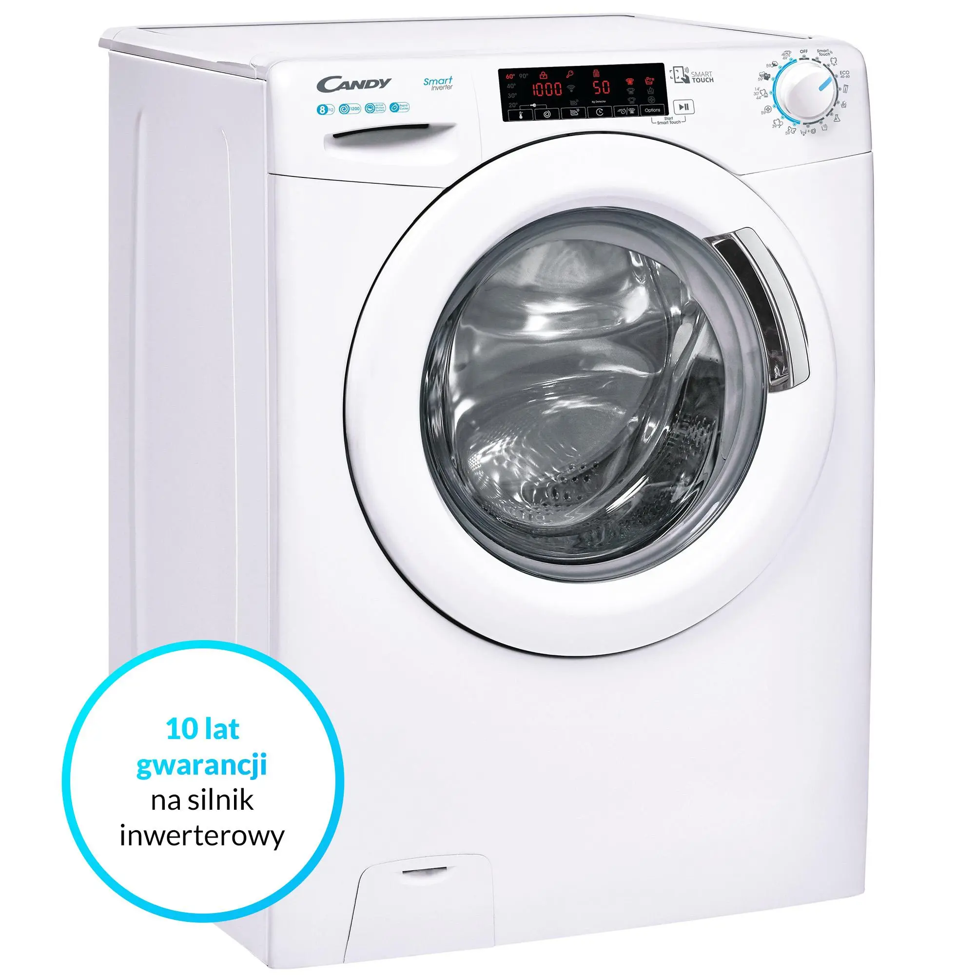 Pralka Candy Smart Inverter CS 128TXME-S Slim 8kg 1200obr/min