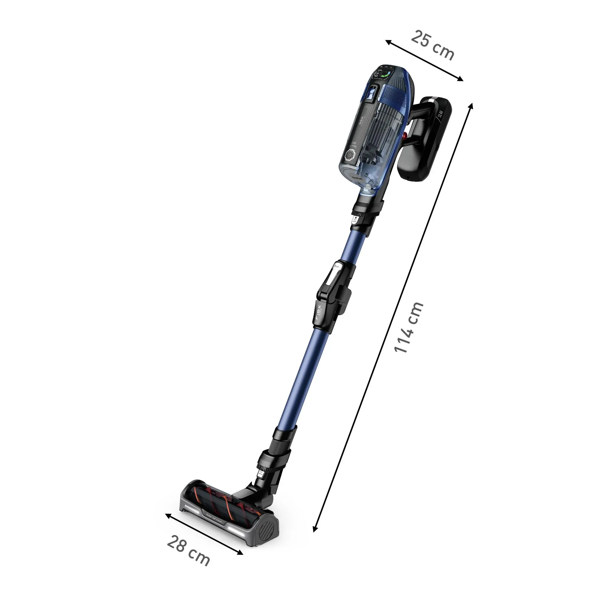 Odkurzacz Tefal X-Force Flex 14.60 Aqua TY99C0 70min Funkcja mycia Wymienny akumulator Mini elektroszczotka