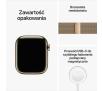 Smartwatch Apple Watch Series 8 GPS - Cellular 45mm koperta ze stali nierdzewnej złoty - bransoletka mediolańska złoty