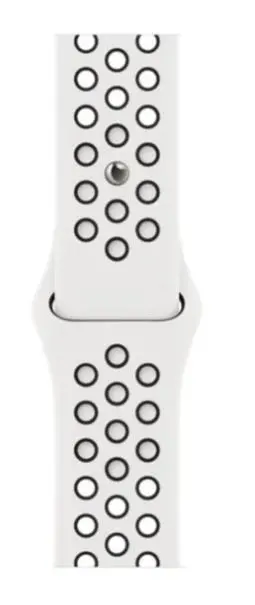 Pasek Apple Nike w kolorze Summit White/czarnym 41 mm