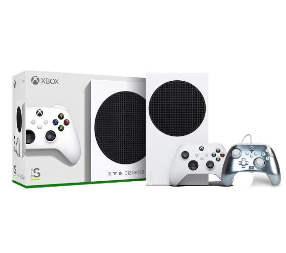 konsola Xbox Series S Xbox Series S + pad przewodowy PowerA Enhanced Metallic Ice
