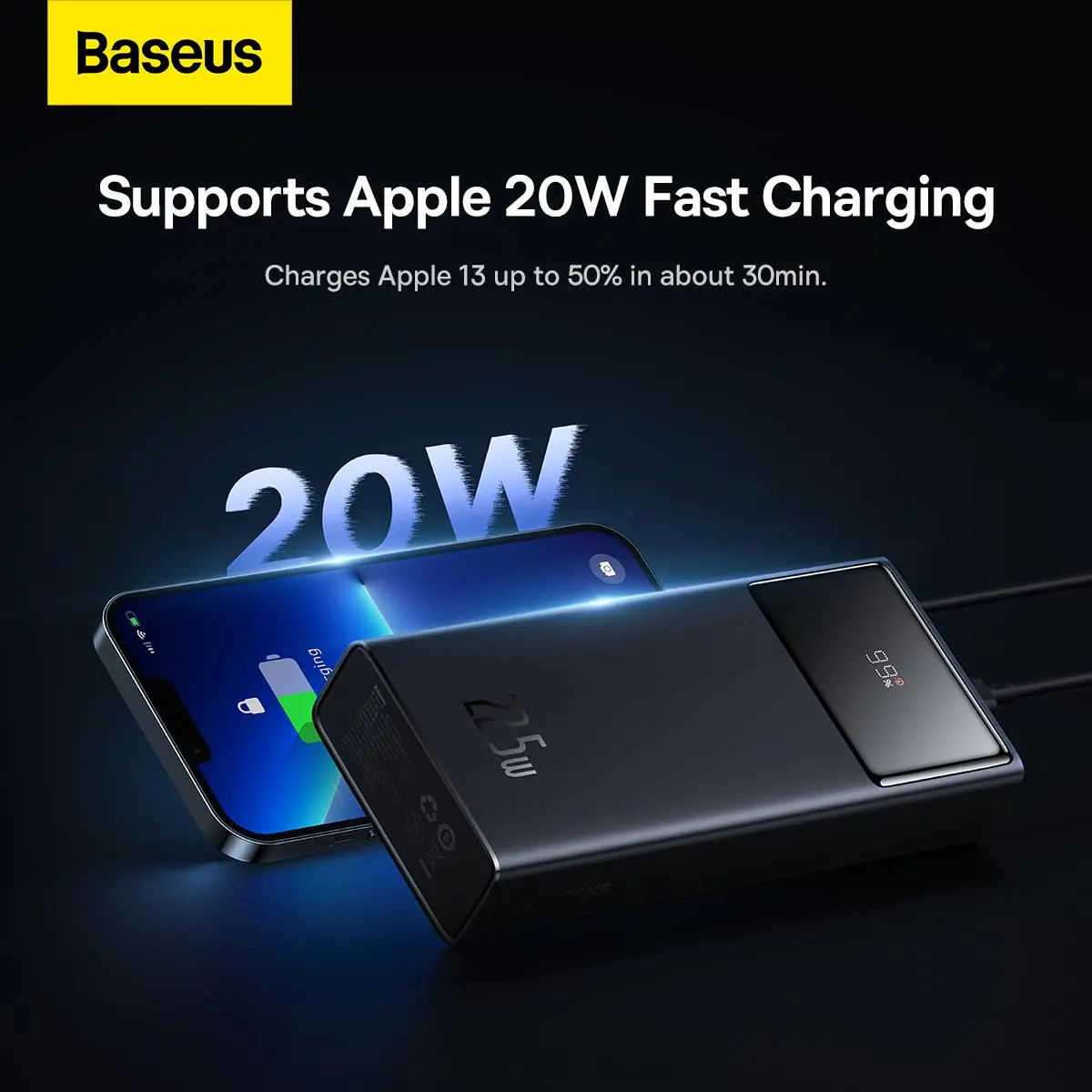 Powerbank Baseus PPXJ080002 Star-Lord 20000mAh 22,5W Biały