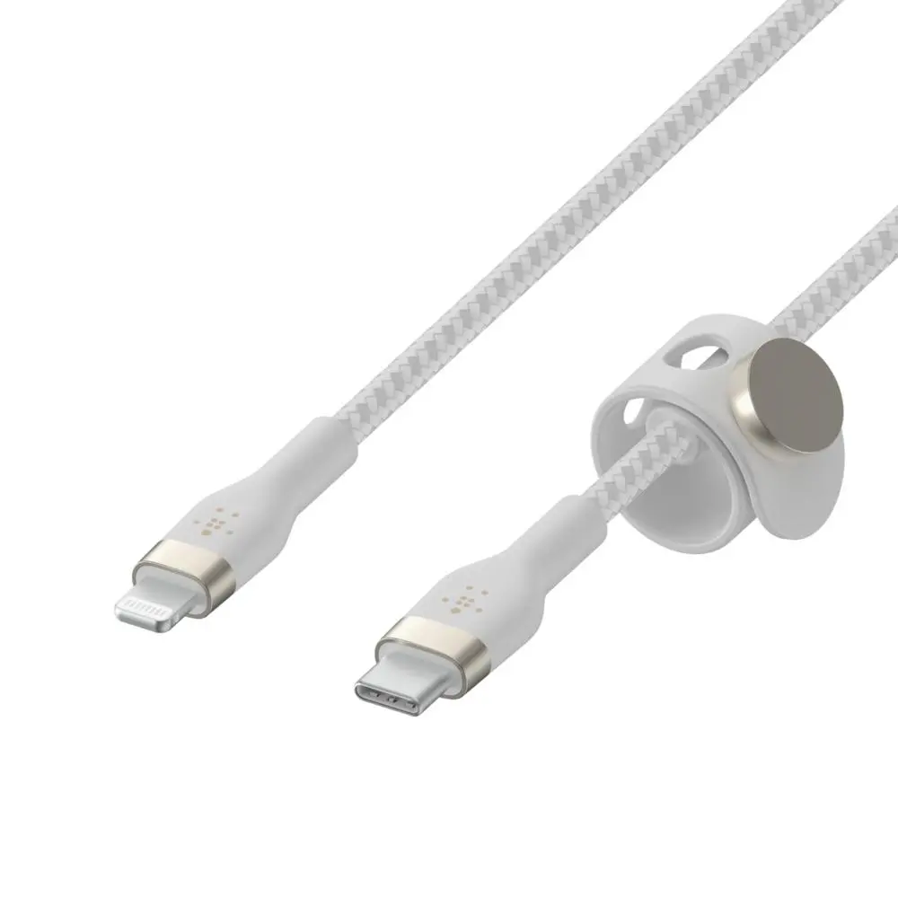 Kabel Belkin BoostCharge PRO Flex USB-C do Lightning 3m Biały