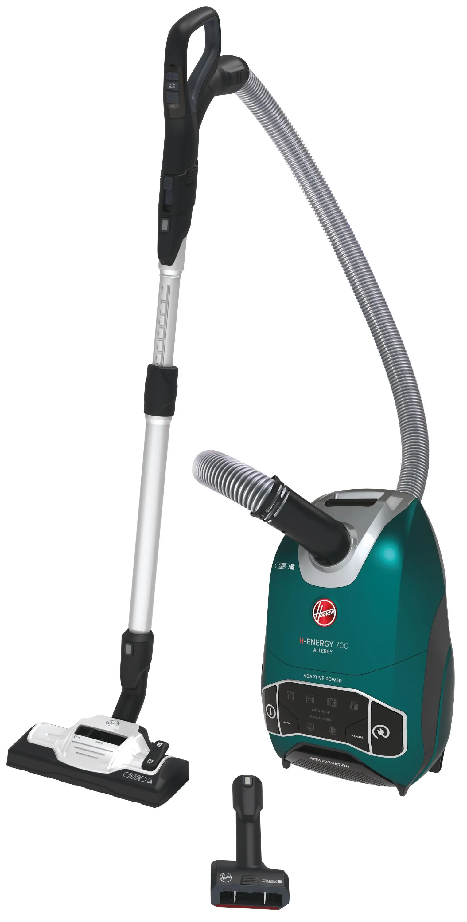 Odkurzacz Hoover H-Energy 700 HE732ALG 011 850W Szczotka do parkietów Szczotka do sierści zwierząt