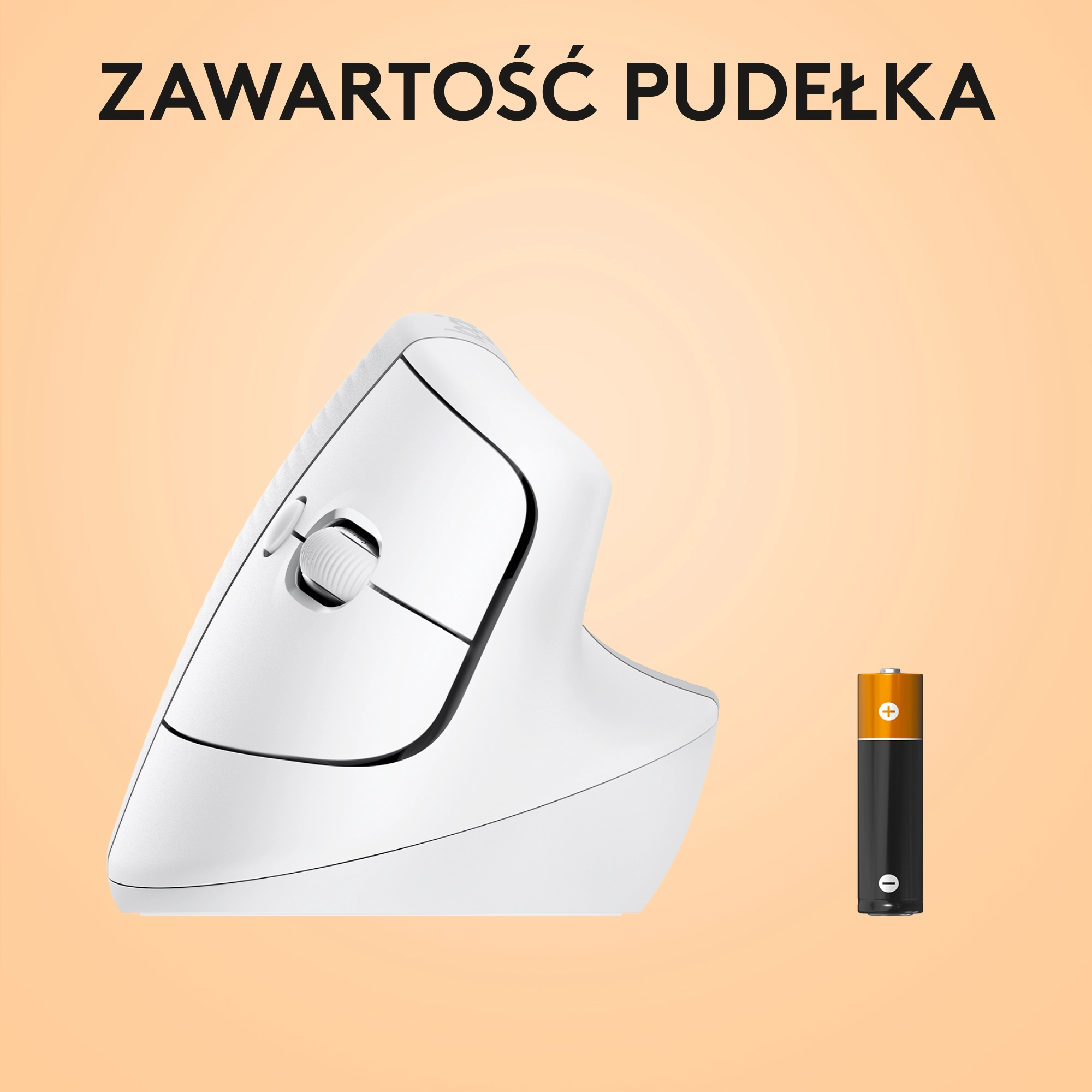 Myszka Logitech Lift dla Mac Biały