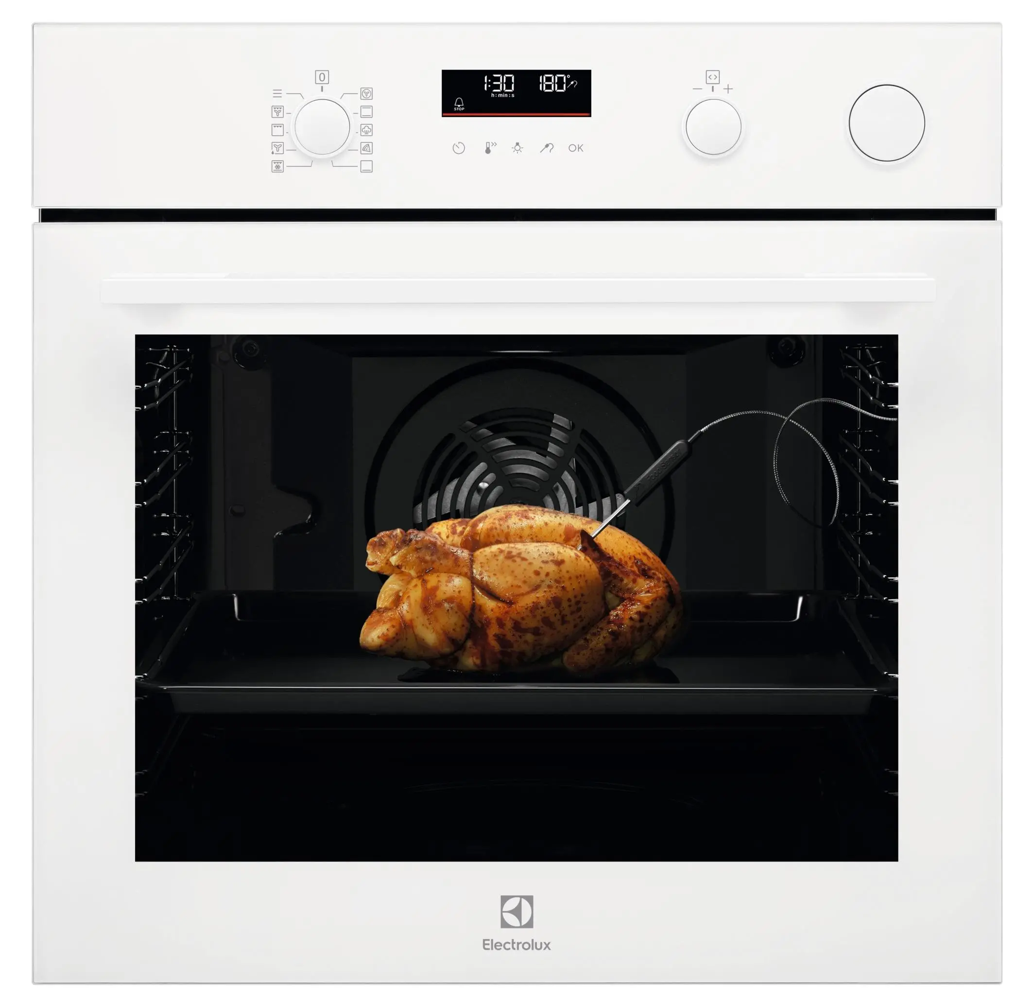 Electrolux 700 SteamCrisp EOC6P77V Termoobieg Termosonda Biały