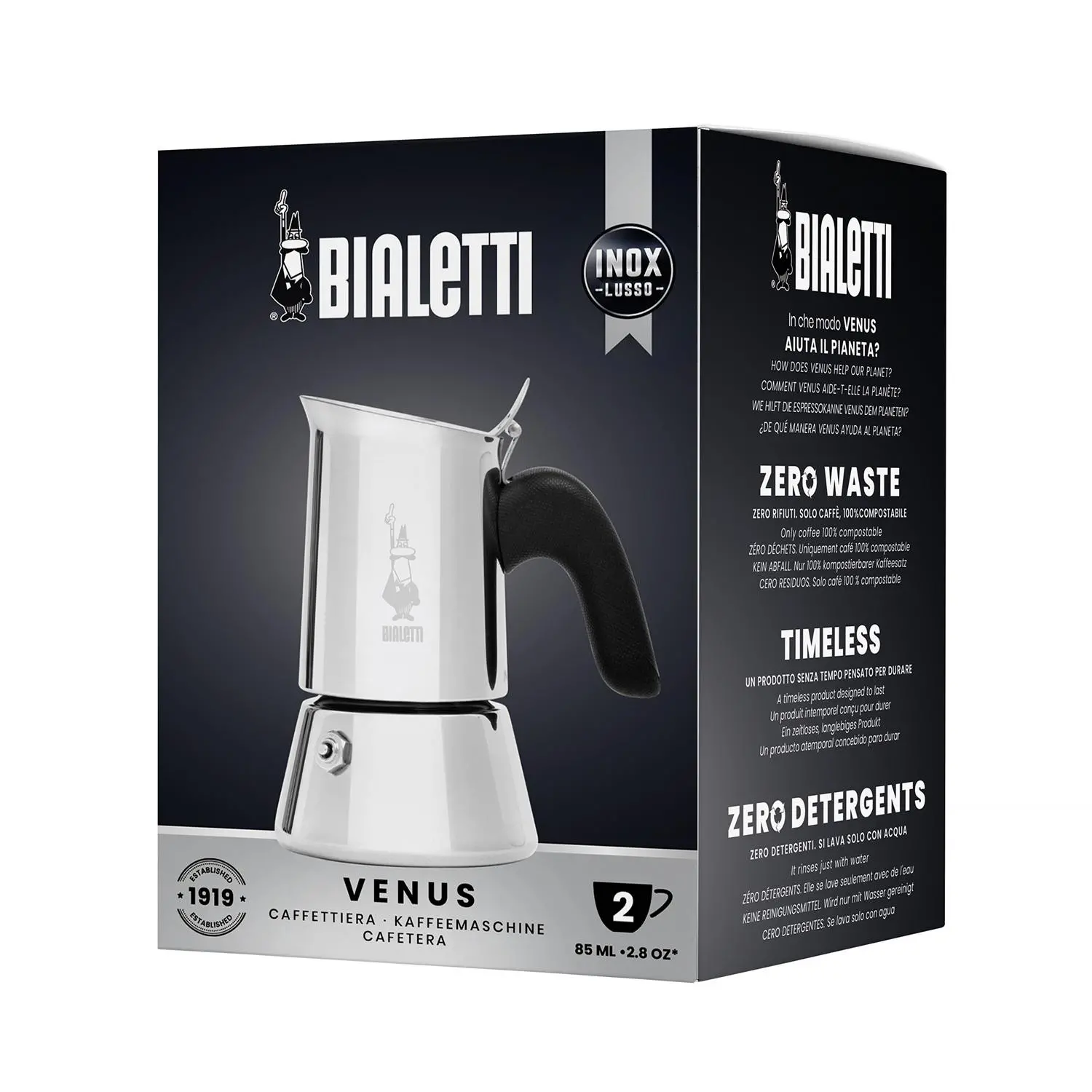 Kawiarka Bialetti New Venus 2tz 110ml Srebrny
