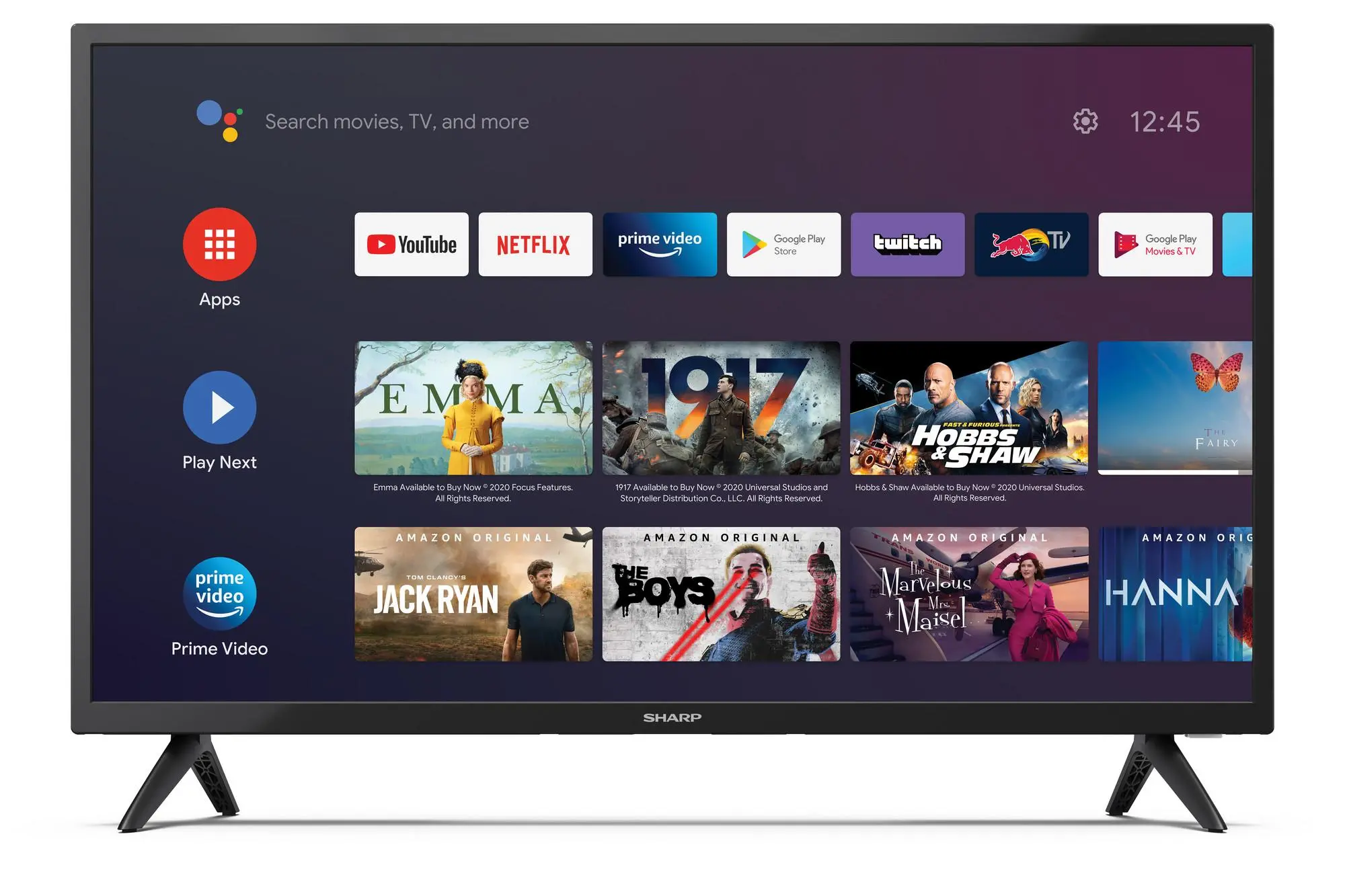 Telewizor Sharp 32FG4EA 32" LED HD Ready Android TV DVB-T2