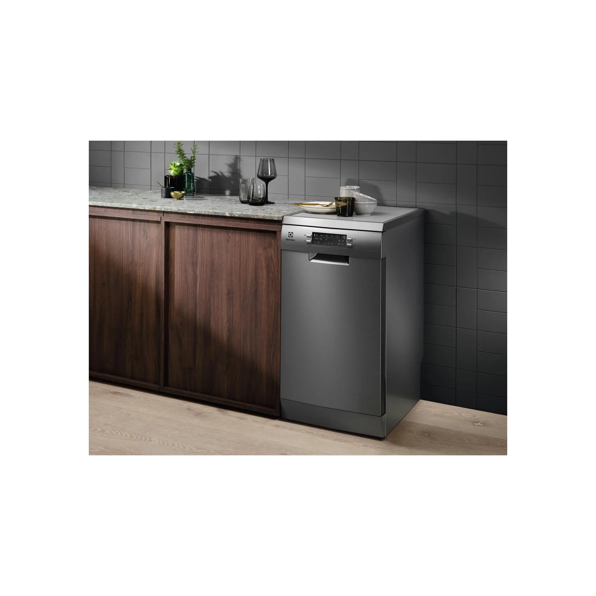 Zmywarka Electrolux 700 GlassCare ESG43310SX 45cm Automatyczne otwieranie drzwi Szuflada na sztućce