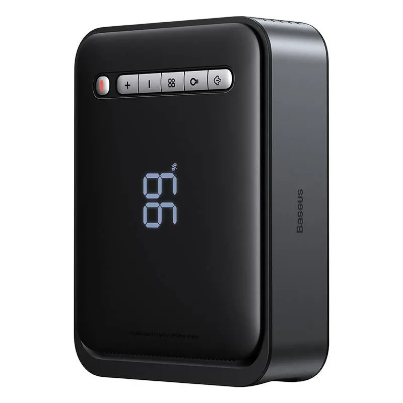 Powerbank Baseus CGCN000001 rozrusznik i kompresor 2w1 Super Energy Car Jump Starter 8000mAh 1000A Czarny