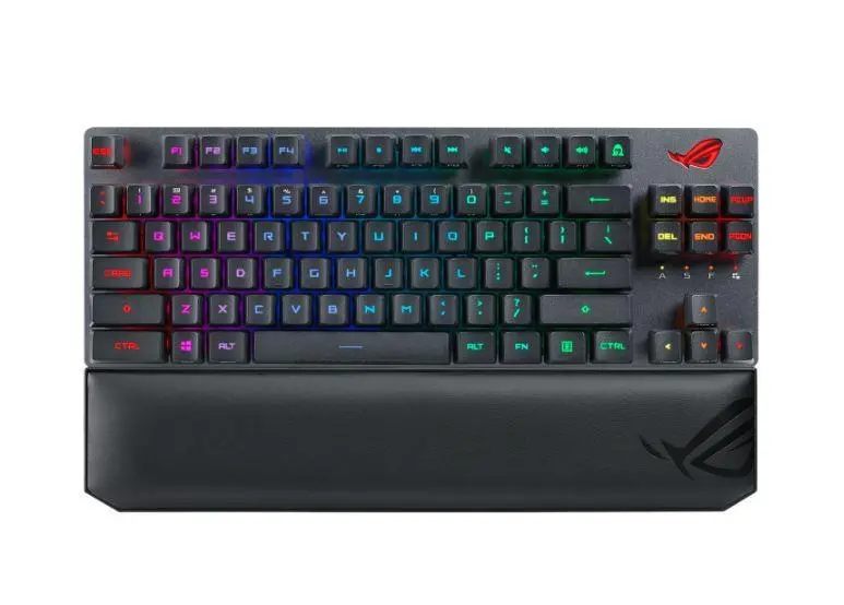 Klawiatura mechaniczna ASUS ROG Strix Scope RX TKL Wireless Deluxe RX Red Switch Czarny