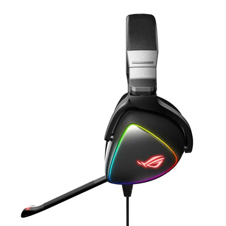 Słuchawki przewodowe z mikrofonem ASUS ROG Delta Nauszne Czarny