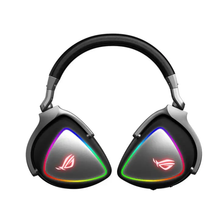 Słuchawki przewodowe z mikrofonem ASUS ROG Delta Nauszne Czarny