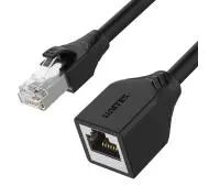 Unitek C1896BK RJ-45 (8P8C) M-F Cat 6 STP 3m Czarny