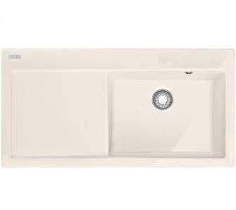 Zlewozmywak Franke Mythos MTK 611-100 (kremowy) komora z prawej strony