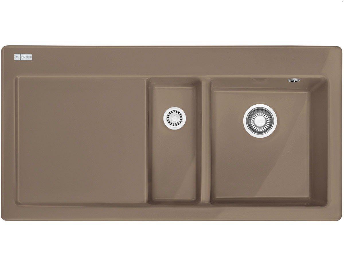 Zlewozmywak Franke Mythos MTK 651-100 - cappuccino komora z prawej strony - ceramiczny - wpuszczany w blat - ociekacz