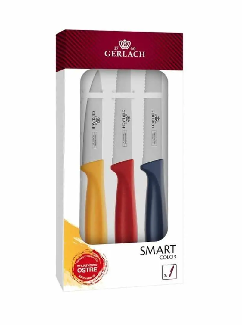 Zestaw noży Gerlach Smart Color 3 elementy