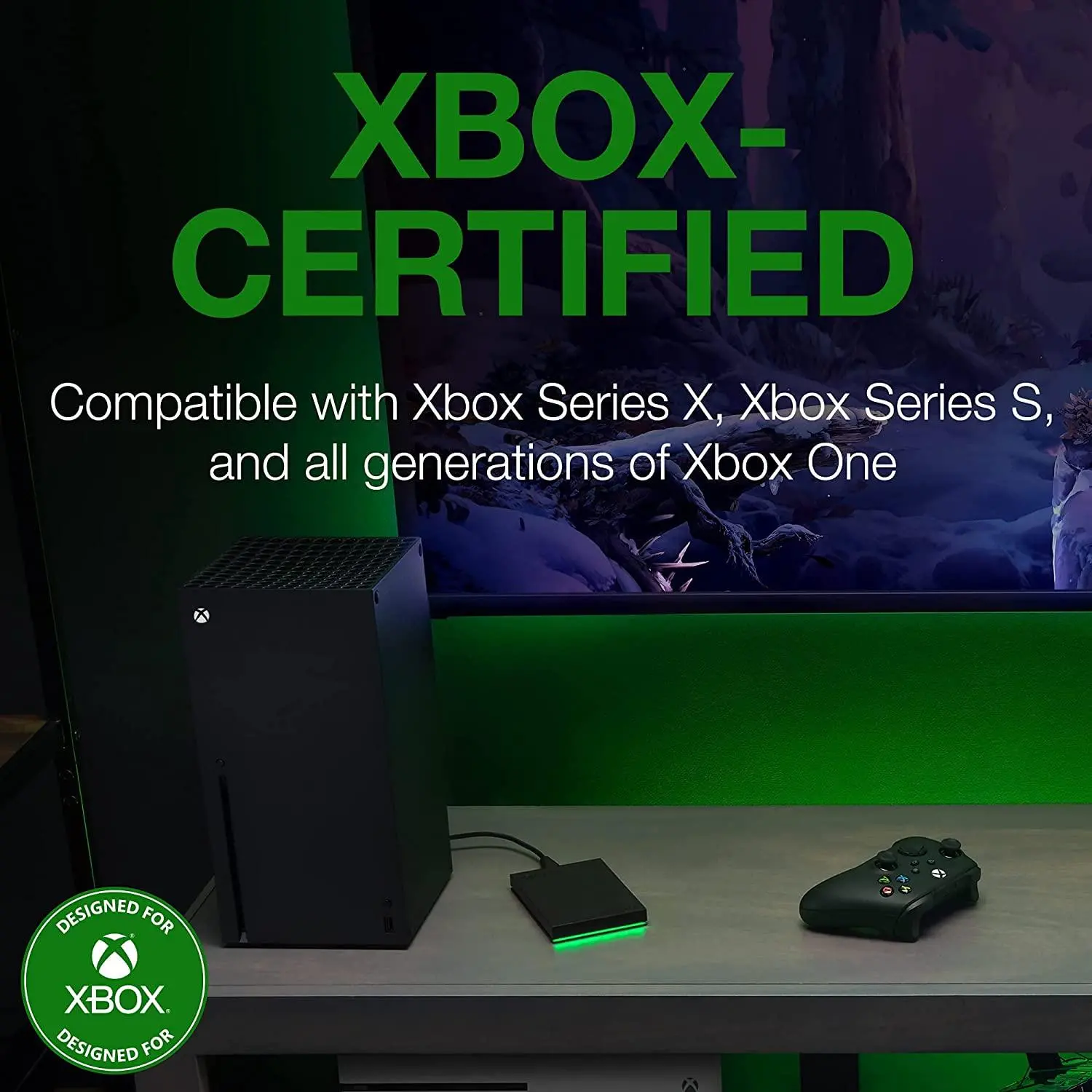 Dysk Seagate STKX2000400 Game Drive dla Xbox 2TB USB 3.2 Czarny