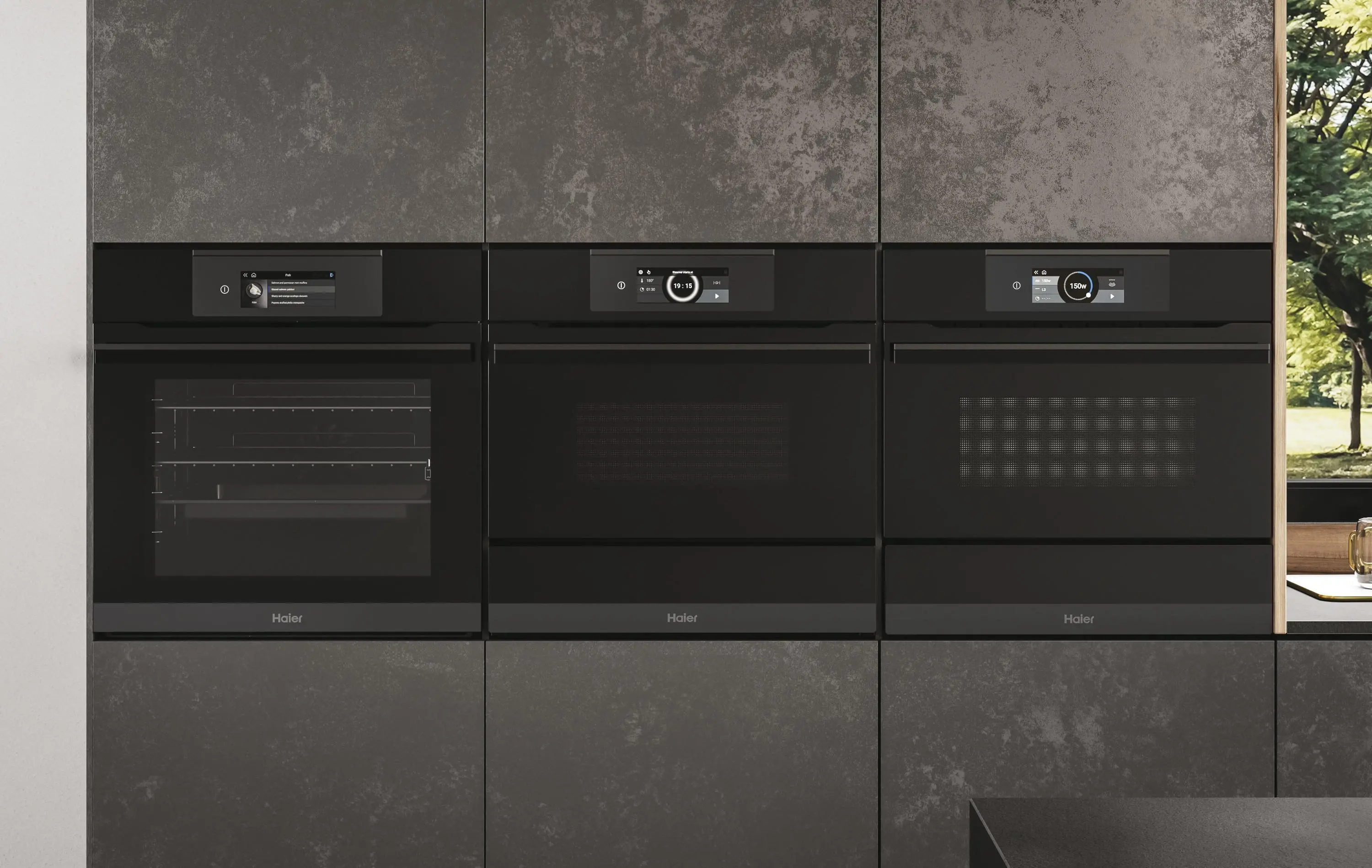 Piekarnik elektryczny Haier I-Touch 6 HWO60SM6T9BH Termoobieg Termosonda Zdalne sterowanie Czarny