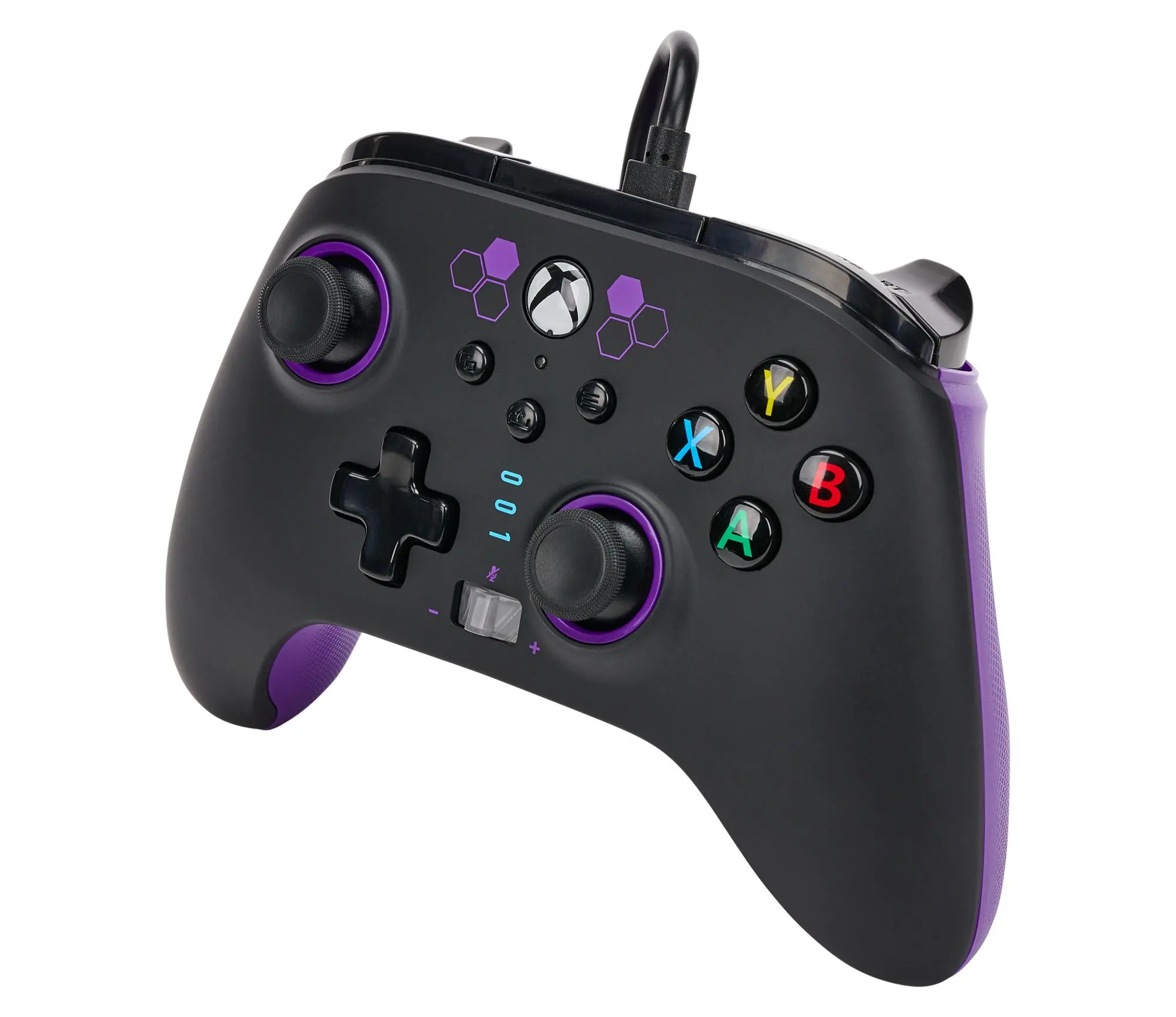 Pad PowerA Enhanced Purple Hex do Xbox Series X/S, Xbox One, PC Przewodowy
