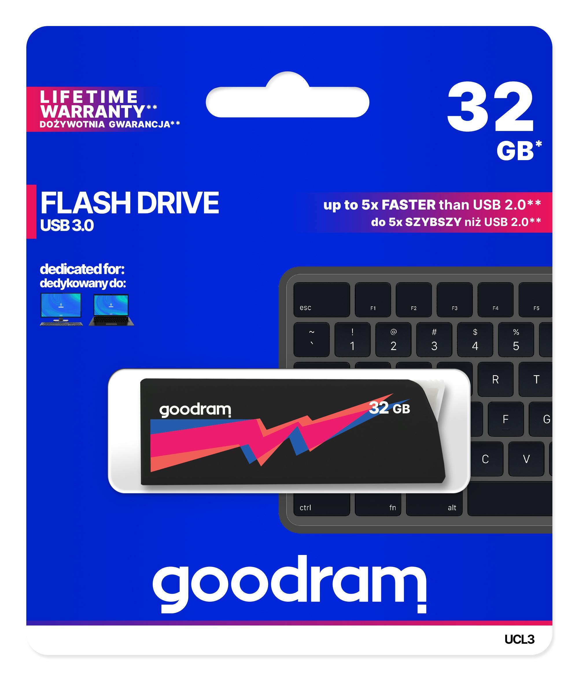PenDrive GoodRam UCL3 32GB USB 3.0 Czarny